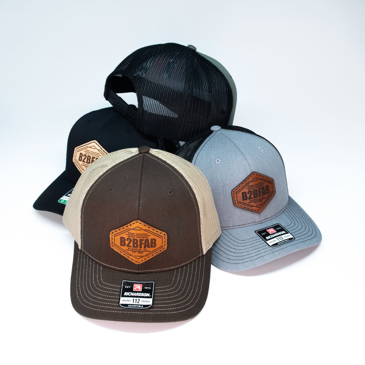 Embroidered Patches Custom Leather Patch For Hats Flat Bill Custom