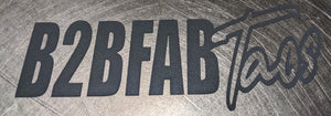 B2BFAB Taos Splash Style Die-cut Vinyl