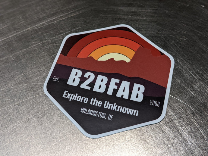 B2BFAB Explore The Unknown Die-Cut Sticker
