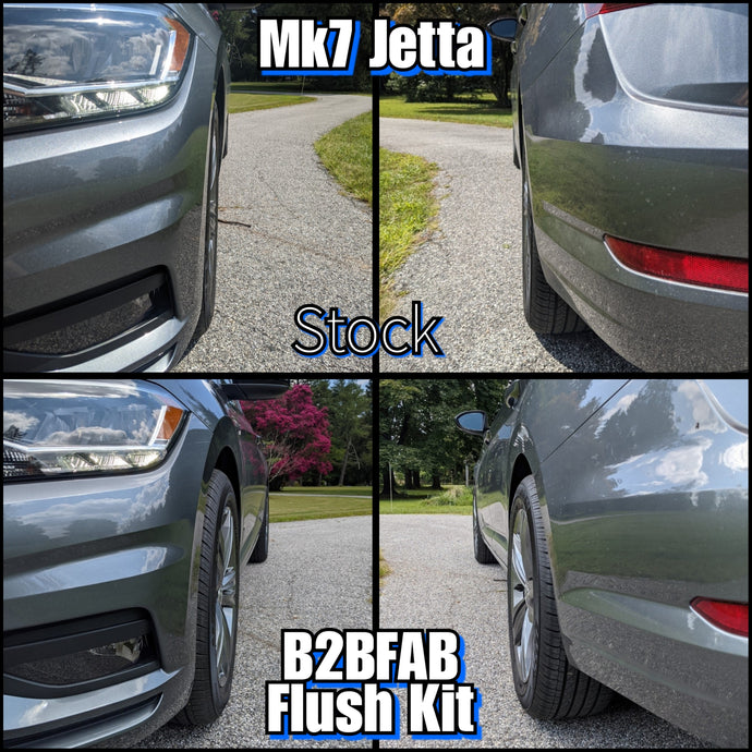 B2BFAB Jetta 2019+ Flush wheel Spacer Kit With Hardware 15mm | 20mm