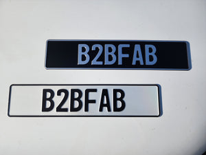 B2BFAB European License Plate