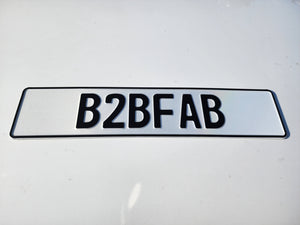 B2BFAB European License Plate