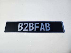 B2BFAB European License Plate