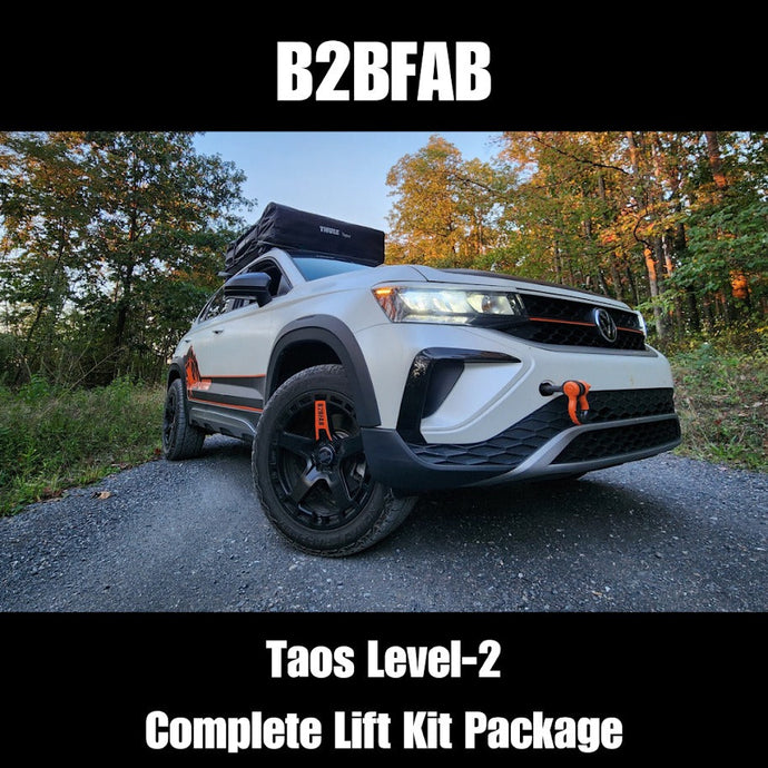 B2BFAB VW Taos 2022 to 2024 Level-2 Complete Lift Kit Package