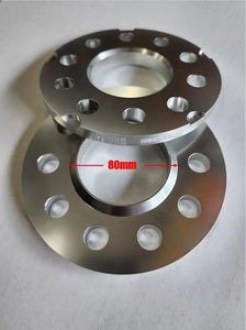 B2BFAB 10mm wheel Spacer Pair, 5x112 for 66.6 Center Bore 82mm Bevel