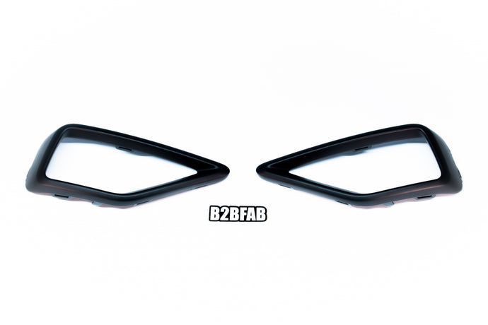 B2BFAB VW Taos Satin Black, Faux Exhaust Tip Trim Set