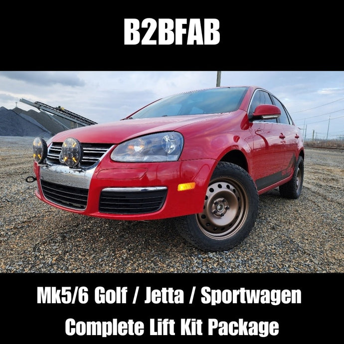 B2BFAB VW Mk5 | Mk6 |Golf | Jetta | Sportwagen 2005 to 2018 Complete Lift Kit Package