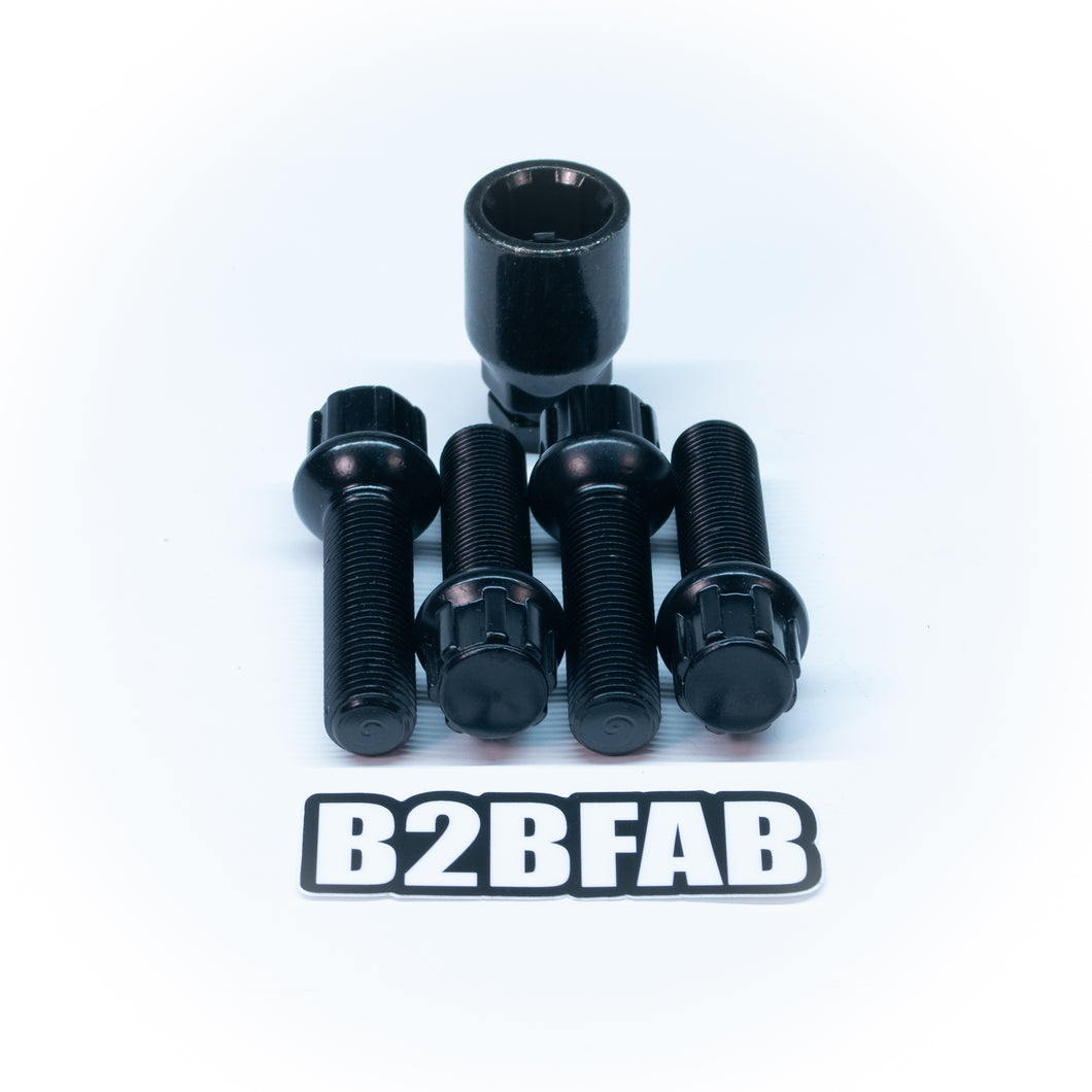 B2BFAB Extended Wheel Lock Kit, Ball Seat, For OEM or Neuspeed Wheels With Wheel Spacers