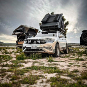 vw atlas roof tent B2BFAB Auxiliary Light Bracket, For 2022 to 2024 VW Tiguan Mk2.5