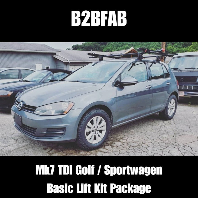 B2BFAB VW Golf | Sportwagen TDI Mk7 2015 Basic Lift Kit Package