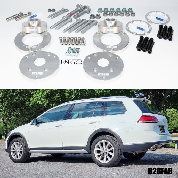 B2BFAB VW Golf Alltrack Mk7 2017 to 2019 Basic Lift Kit Package