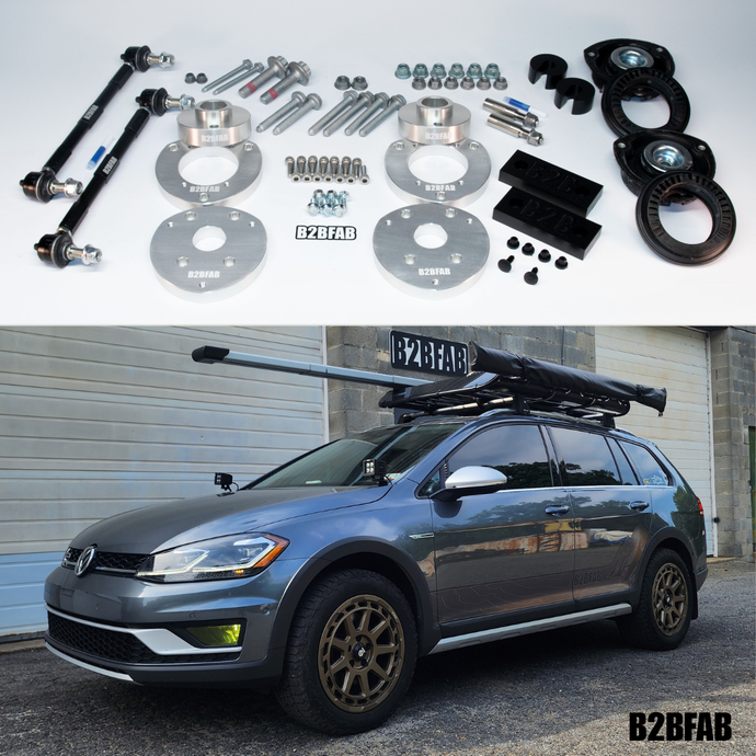 B2BFAB VW Golf Alltrack Mk7 2017 to 2019 Complete Lift Kit Package