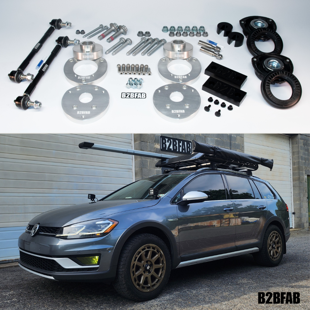 B2BFAB VW Golf Alltrack Mk7 2017 to 2019 Complete Lift Kit Package