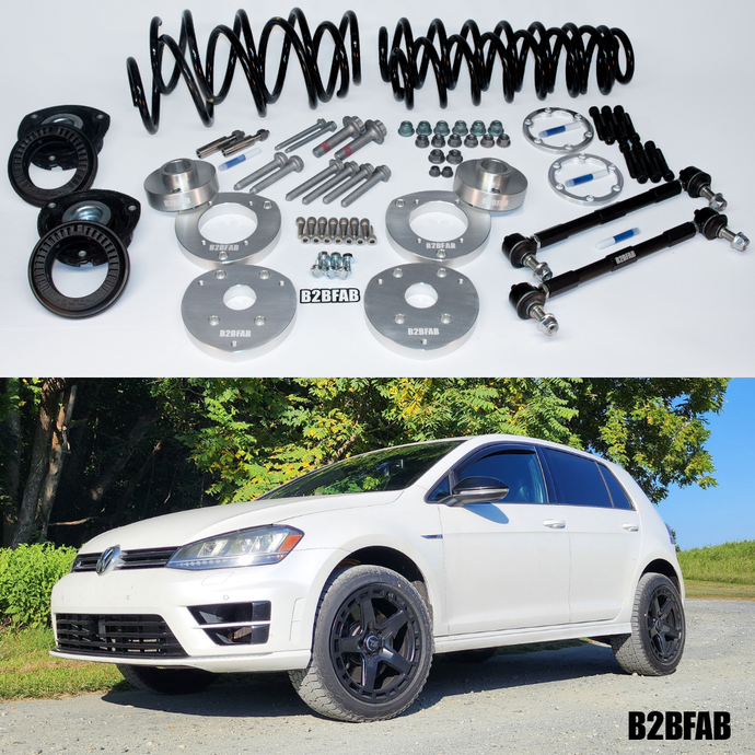 B2BFAB VW Golf R Mk7 2015 to 2020 Complete Lift Kit Package
