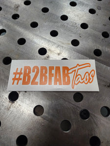 B2BFAB Taos Splash Style Die-cut Vinyl