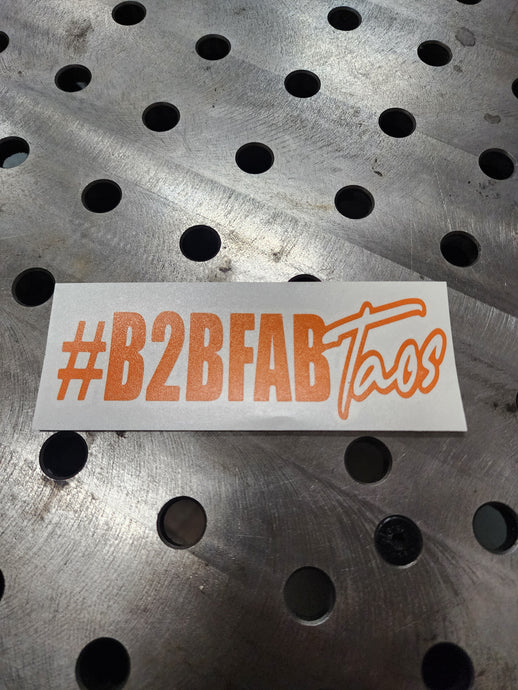 B2BFAB Taos Splash Style Die-cut Vinyl