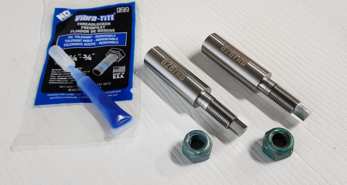 Rear Shock Extension Kit for Mk1 Tiguan/Q3, Mk4/5/6, with M10x1 shocks