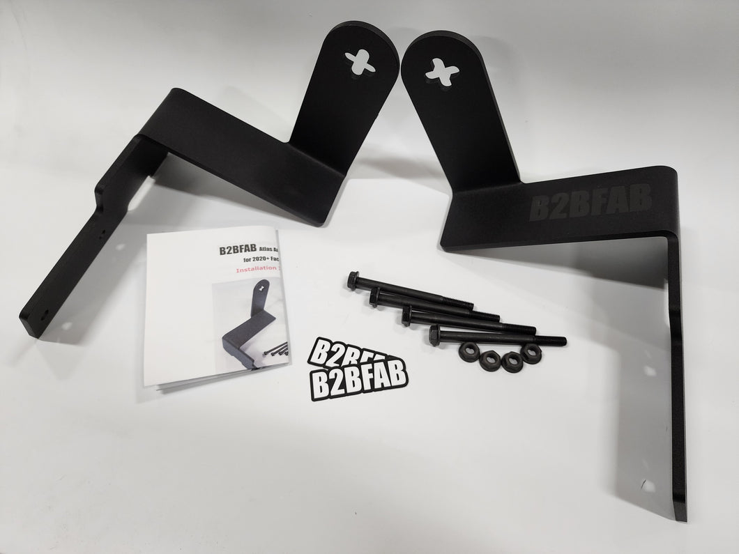B2BFAB Atlas Auxiliary Light Bracket, for 2020+ facelift Atlas models