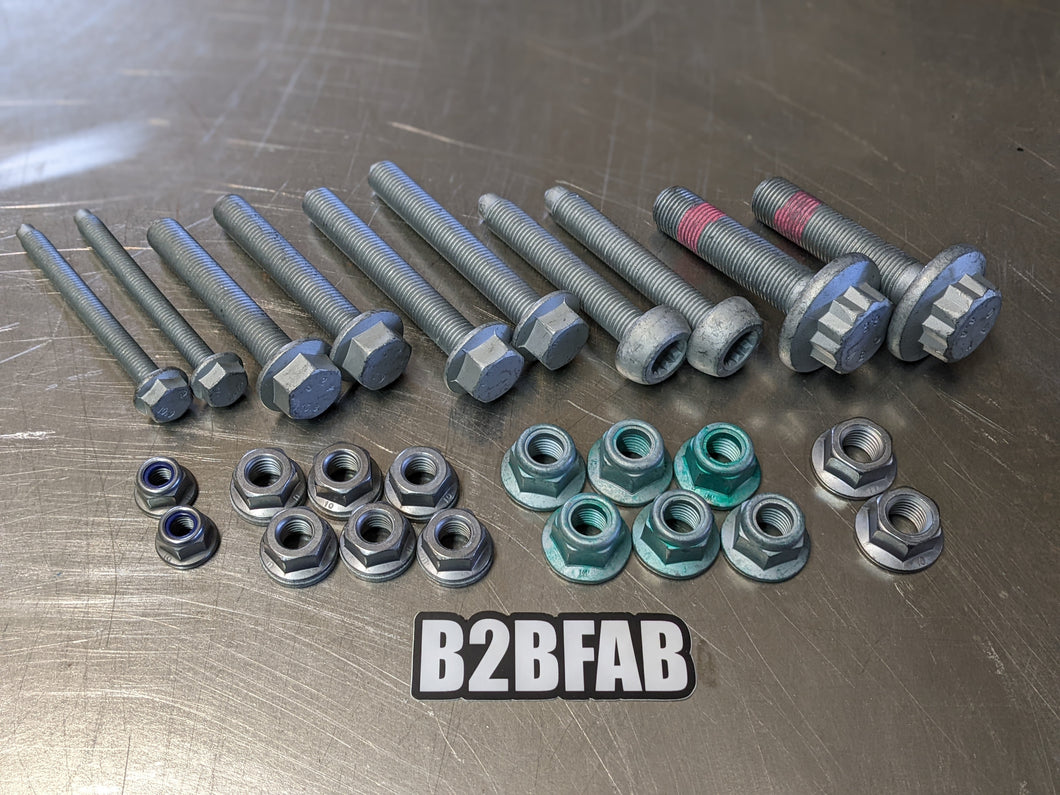 Upgraded complete OEM hardware kit for MQB suspension install