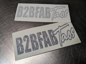 "B2BFAB Taos" Splash Style Die-cut Vinyl