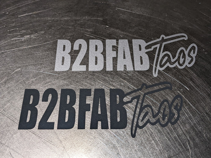 B2BFAB Taos Splash Style Die-cut Vinyl