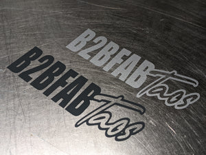 "B2BFAB Taos" Splash Style Die-cut Vinyl