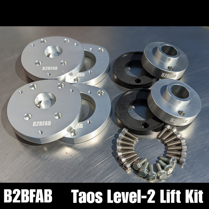 B2BFAB VW Taos Level-2 Camber Correcting Lift Kit